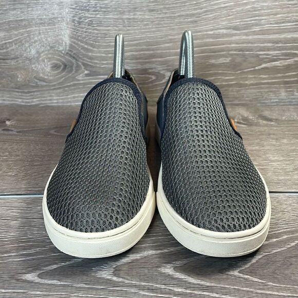 Olukai Pehuea Slip On Gray Women’s Size 7.5 Mesh Collapsible Heel Sneakers - Picture 2 of 11